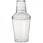 GET SH-176-1-CL Cheers 20 oz. Clear Customizable SAN Plastic Screw Top 3-Piece Cobbler Cocktail Shaker GET SH-176-1-CL Cheers 20 oz. Clear Customizable SAN Plastic Screw Top 3-Piece Cobbler Cocktail Shaker