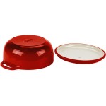 Lodge EC7D43 7.5 Qt. Island Spice Red Enameled Cast Iron Dutch Oven Lodge EC7D43 7.5 Qt. Island Spice Red Enameled Cast Iron Dutch Oven
