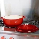 Lodge EC7D43 7.5 Qt. Island Spice Red Enameled Cast Iron Dutch Oven Lodge EC7D43 7.5 Qt. Island Spice Red Enameled Cast Iron Dutch Oven