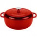 Lodge EC7D43 7.5 Qt. Island Spice Red Enameled Cast Iron Dutch Oven Lodge EC7D43 7.5 Qt. Island Spice Red Enameled Cast Iron Dutch Oven