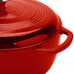 Lodge EC7D43 7.5 Qt. Island Spice Red Enameled Cast Iron Dutch Oven Lodge EC7D43 7.5 Qt. Island Spice Red Enameled Cast Iron Dutch Oven