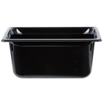 Vollrath 9036420 Super Pan® 1/3 Size Black High Heat Plastic Food Pan - 6
