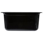 Vollrath 9036420 Super Pan® 1/3 Size Black High Heat Plastic Food Pan - 6