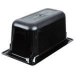 Vollrath 9036420 Super Pan® 1/3 Size Black High Heat Plastic Food Pan - 6