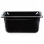 Vollrath 9036420 Super Pan® 1/3 Size Black High Heat Plastic Food Pan - 6