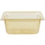 Vollrath 9036420 Super Pan® 1/3 Size Black High Heat Plastic Food Pan - 6