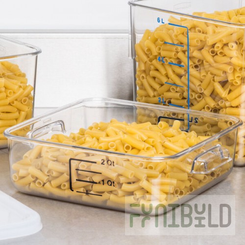 Rubbermaid® 2 Qt. Clear Square Polycarbonate Food Storage Container