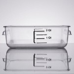 Rubbermaid® 2 Qt. Clear Square Polycarbonate Food Storage Container Rubbermaid® 2 Qt. Clear Square Polycarbonate Food Storage Container