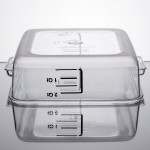 Rubbermaid® 2 Qt. Clear Square Polycarbonate Food Storage Container Rubbermaid® 2 Qt. Clear Square Polycarbonate Food Storage Container