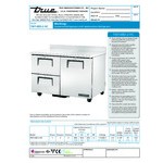 True TWT-48D-2-HC 48 3/8 True TWT-48D-2-HC 48 3/8