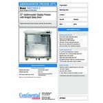 Continental Refrigerator SWF27NGD-U 27 Continental Refrigerator SWF27NGD-U 27