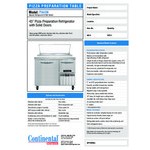 Continental Refrigerator PA43N 43