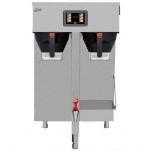 Scratch and Dent Curtis G4TP2T10A3500 G4 ThermoPro Twin 1.5 Gallon Coffee Brewer with Shelf - 220V