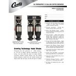 Scratch and Dent Curtis G4TP2T10A3500 G4 ThermoPro Twin 1.5 Gallon Coffee Brewer with Shelf - 220V Scratch and Dent Curtis G4TP2T10A3500 G4 ThermoPro Twin 1.5 Gallon Coffee Brewer with Shelf - 220V