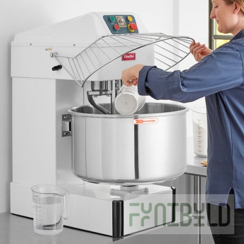 Estella SM50 50 Qt. / 70 lb. Two-Speed Spiral Dough Mixer - 220V, 4 HP
