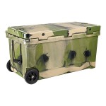 CaterGator CG100CAMW Camouflage 110 Qt. Mobile Rotomolded Outdoor Cooler / Ice Chest