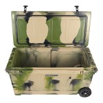 CaterGator CG100CAMW Camouflage 110 Qt. Mobile Rotomolded Outdoor Cooler / Ice Chest