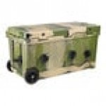 CaterGator CG100CAMW Camouflage 110 Qt. Mobile Rotomolded Outdoor Cooler / Ice Chest
