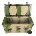 CaterGator CG100CAMW Camouflage 110 Qt. Mobile Rotomolded Outdoor Cooler / Ice Chest