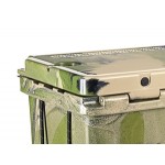 CaterGator CG100CAMW Camouflage 110 Qt. Mobile Rotomolded Outdoor Cooler / Ice Chest