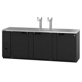 Hoshizaki DD95 Black Double Tap Kegerator Beer Dispenser - (5) 1/2 Keg Capacity Hoshizaki DD95 Black Double Tap Kegerator Beer Dispenser - (5) 1/2 Keg Capacity