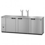 Hoshizaki DD95 Black Double Tap Kegerator Beer Dispenser - (5) 1/2 Keg Capacity