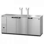 Hoshizaki DD95 Black Double Tap Kegerator Beer Dispenser - (5) 1/2 Keg Capacity