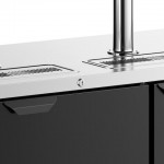 Beverage-Air DD72HC-1-B (2) Double Tap Kegerator Beer Dispenser - Black, (3) 1/2 Keg Capacity