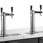 Beverage-Air DD72HC-1-B (2) Double Tap Kegerator Beer Dispenser - Black, (3) 1/2 Keg Capacity