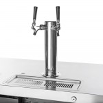 Beverage-Air DD72HC-1-B (2) Double Tap Kegerator Beer Dispenser - Black, (3) 1/2 Keg Capacity