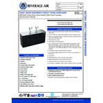 Beverage-Air DD72HC-1-B (2) Double Tap Kegerator Beer Dispenser - Black, (3) 1/2 Keg Capacity