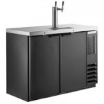 Beverage-Air DD72HC-1-B (2) Double Tap Kegerator Beer Dispenser - Black, (3) 1/2 Keg Capacity