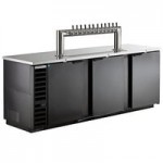 Beverage-Air DD72HC-1-B (2) Double Tap Kegerator Beer Dispenser - Black, (3) 1/2 Keg Capacity