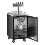 Avantco UDD-1-HC Four Tap Kegerator Beer Dispenser - Black, (1) 1/2 Keg Capacity Avantco UDD-1-HC Four Tap Kegerator Beer Dispenser - Black, (1) 1/2 Keg Capacity