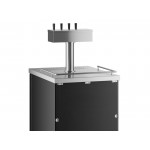 Avantco UDD-1-HC Four Tap Kegerator Beer Dispenser - Black, (1) 1/2 Keg Capacity Avantco UDD-1-HC Four Tap Kegerator Beer Dispenser - Black, (1) 1/2 Keg Capacity