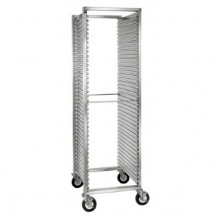 Cres Cor 200-1841A 39 Pan End Load Bun / Sheet Pan Rack with Corrugated Sidewall - Assembled