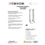 Cres Cor 200-1841A 39 Pan End Load Bun / Sheet Pan Rack with Corrugated Sidewall - Assembled