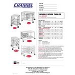 Channel 567/P 15 Pan End Load Undercounter Prep Top Sheet / Bun Pan Rack - Assembled Channel 567/P 15 Pan End Load Undercounter Prep Top Sheet / Bun Pan Rack - Assembled