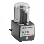 Robot Coupe R301 Combination Food Processor with 4 Qt. / 3.7 Liter Gray Bowl, Continuous Feed & 2 Discs - 1 1/2 hp