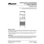 Follett 50FB414W-S Symphony Plus 50 Series Water Cooled Chewblet Freestanding Ice Maker and Water Dispenser with 50 lb. Storage and SensorSAFE - 115V, 380 lb.