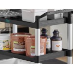 Choice Black Utility / Bussing Cart with Three Shelves - 42 Choice Black Utility / Bussing Cart with Three Shelves - 42