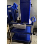 Choice Black Utility / Bussing Cart with Three Shelves - 42 Choice Black Utility / Bussing Cart with Three Shelves - 42