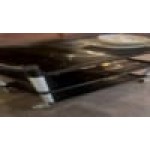 Choice Black Utility / Bussing Cart with Three Shelves - 42 Choice Black Utility / Bussing Cart with Three Shelves - 42