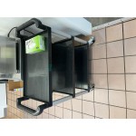 Choice Black Utility / Bussing Cart with Three Shelves - 42 Choice Black Utility / Bussing Cart with Three Shelves - 42