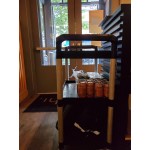 Choice Black Utility / Bussing Cart with Three Shelves - 42 Choice Black Utility / Bussing Cart with Three Shelves - 42