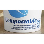 EcoChoice 24 oz. Leaf Print Compostable Paper Hot Cup and PLA Lid - 50/Case