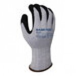 Armor Guys Basetek 02-025-L Blue A6 HDPE Gloves with Black HCT Microfoam Nitrile Palm Coating - Large
