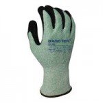 Armor Guys Basetek 02-025-L Blue A6 HDPE Gloves with Black HCT Microfoam Nitrile Palm Coating - Large