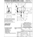 Vestil 0.25 Cubic Yard Medium-Duty Low-Profile Self-Dumping Steel Forklift Hopper H-25-MD - 4,000 lb. Capacity Vestil 0.25 Cubic Yard Medium-Duty Low-Profile Self-Dumping Steel Forklift Hopper H-25-MD - 4,000 lb. Capacity