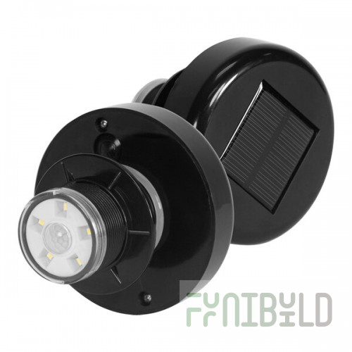 J & J 1931464000011 Motion-Activated J-Light with Solar-Powered Battery for Portable Restrooms - 3.2V, 600 mAh, 45 Lumens